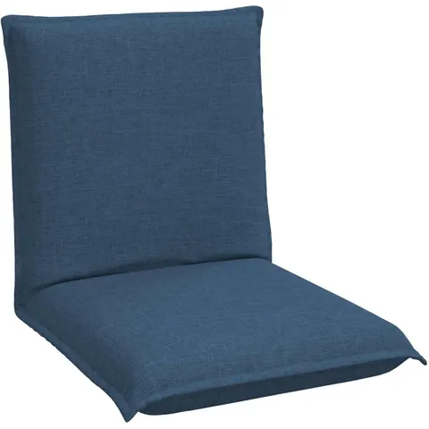 vidaXL Fauteuil de sol ajustable Bleu Tissu – 531147 – image 1