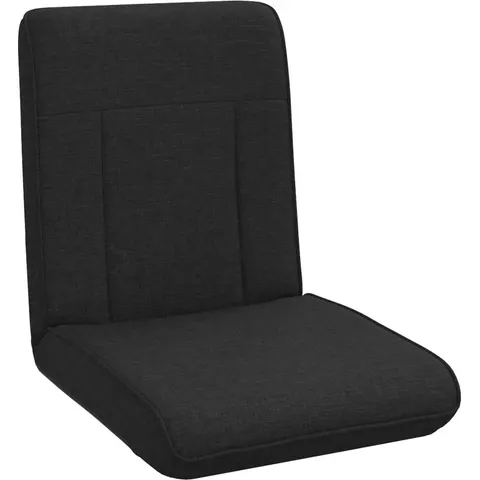 vidaXL Fauteuil de sol ajustable Noir Tissu – 531727 – image 1