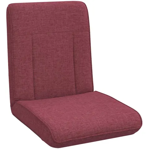 vidaXL Fauteuil de sol ajustable Bordeaux Tissu – 531734 – image 1