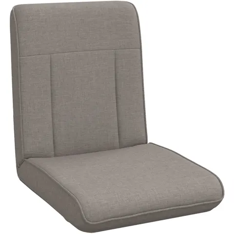 vidaXL Fauteuil de sol ajustable Taupe Tissu – 531741 – image 1