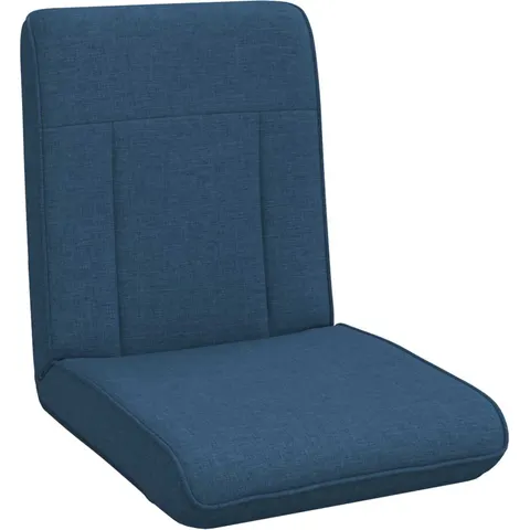 vidaXL Fauteuil de sol ajustable Bleu Tissu – 531765 – image 1