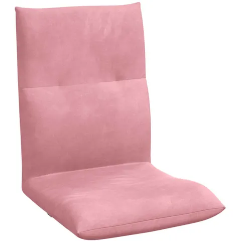 vidaXL Fauteuil de sol ajustable Rose Velours – 531819 – image 1