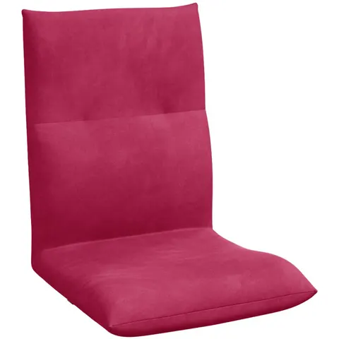 vidaXL Fauteuil de sol ajustable Bordeaux Velours – 531826 – image 1