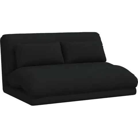 vidaXL Fauteuil de sol ajustable Noir Tissu – 532083 – image 1