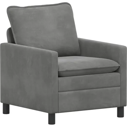 vidaXL Canapé Gris foncé Velours – 618442 – image 1