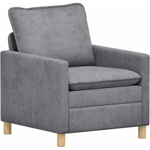 vidaXL Canapé Gris clair 76 x 81 x 87,5 cm Polyester – 618664 – image 1