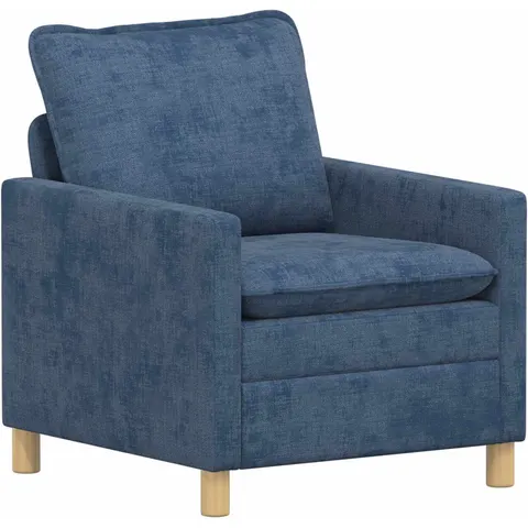 vidaXL Canapé Bleu 76 x 81 x 87,5 cm Polyester – image 1