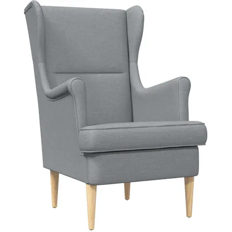 vidaXL fauteuil Gris clair tissu – 636149 – image 1