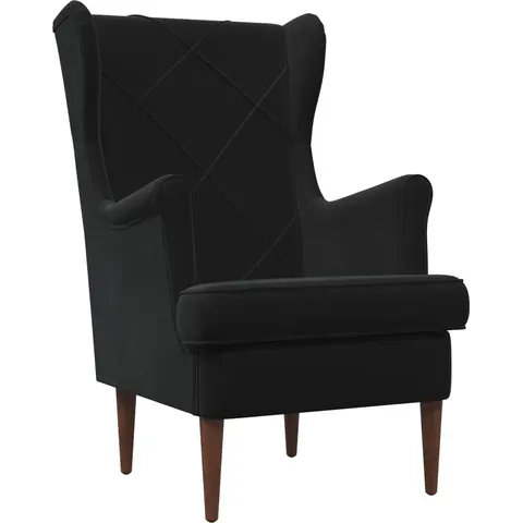 vidaXL Fauteuil Noir Velours – 636606 – image 1