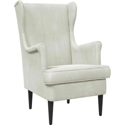 vidaXL Fauteuil Crème Velours – 637030 – image 1