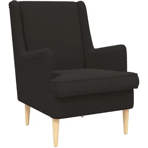 vidaXL Fauteuil Noir Tissu – 637092 – image 1