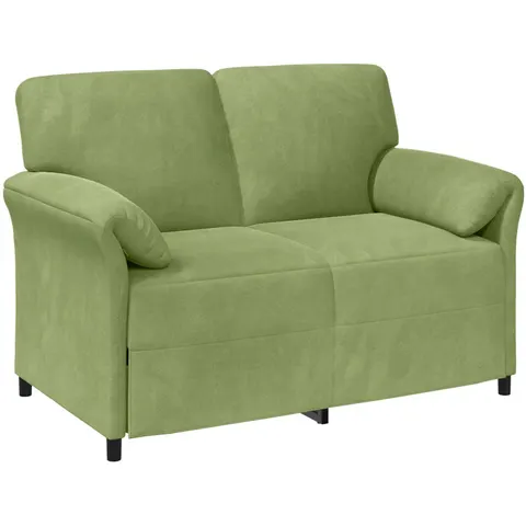 vidaXL Sofa 2 places Vert clair Velours – 788787 – image 1