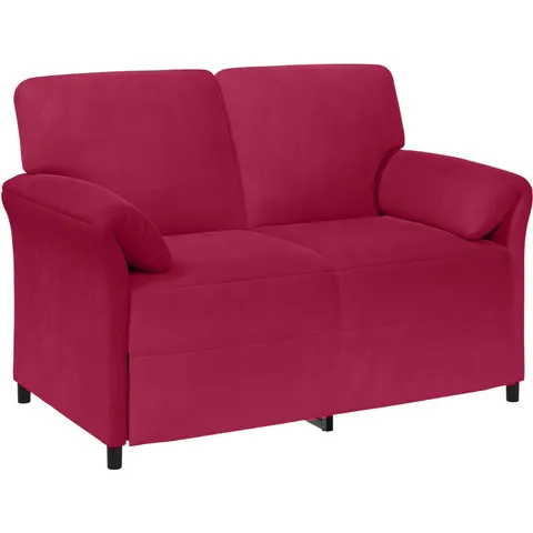 vidaXL Sofa 2 places Bordeaux Velours – 788800 – image 1