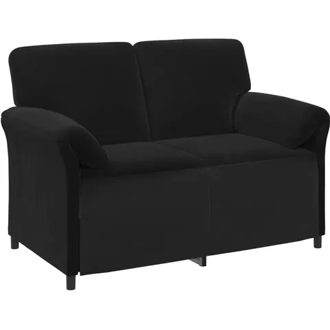 vidaXL Sofa 2 places Noir Velours – 788817 – image 1