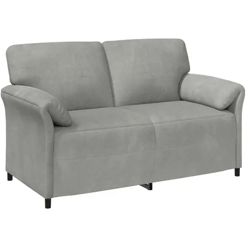 vidaXL Sofa 2 places Gris clair Velours – 788893 – image 1