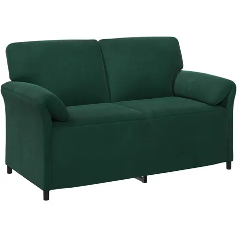 vidaXL Sofa 2 places Vert foncé Velours – 788916 – image 1
