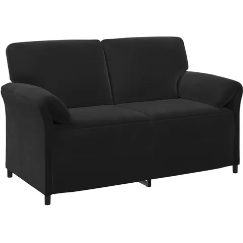 vidaXL Sofa 2 places Noir Velours – 788954 – image 1