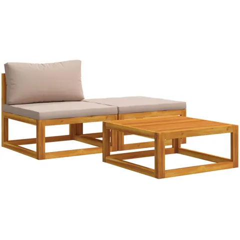 vidaXL Ensemble de canapé modulable avec coussins 3 pc 2 place – 819443 – image 1