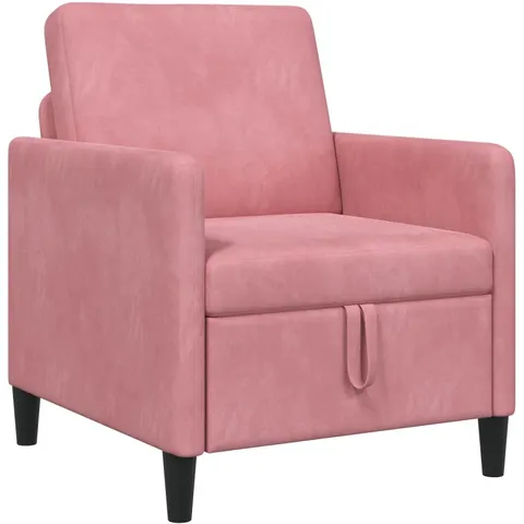 vidaXL Sofa avec rangement Rose 72 x 78 x 87 cm Polyester – 219231 – image 1
