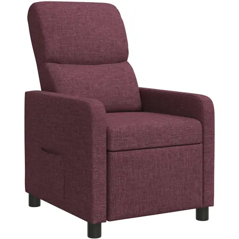 vidaXL Fauteuil inclinable Pourpre Polyester – image 1