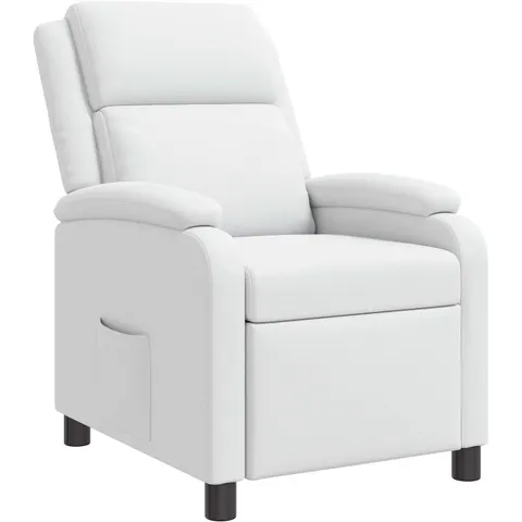 vidaXL Fauteuil inclinable Blanc Simili cuir – 235651 – image 1