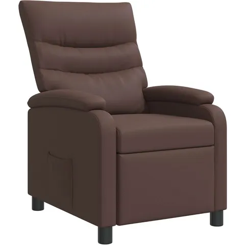 vidaXL Fauteuil inclinable Marron Simili cuir – 236009 – image 1