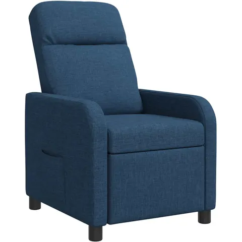 vidaXL Fauteuil inclinable Bleu Tissu – 236467 – image 1