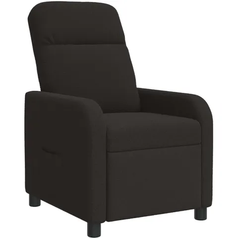 vidaXL Fauteuil inclinable Noir Bouclé – image 1
