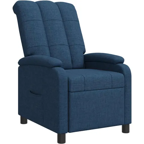 vidaXL Fauteuil inclinable Bleu Tissu – 236825 – image 1