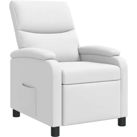 vidaXL Fauteuil inclinable Blanc Simili cuir – 237051 – image 1
