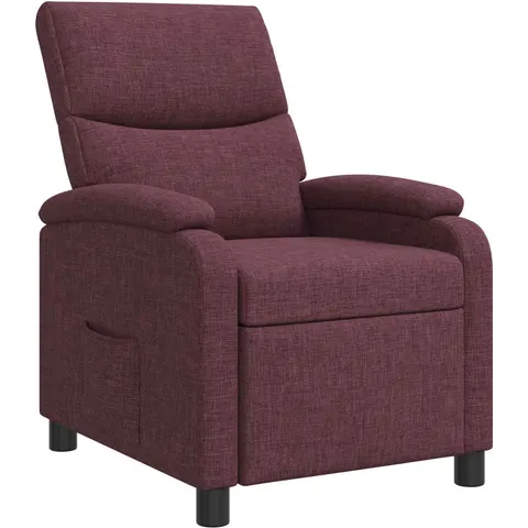 vidaXL Fauteuil inclinable Pourpre Tissu – 237174 – image 1