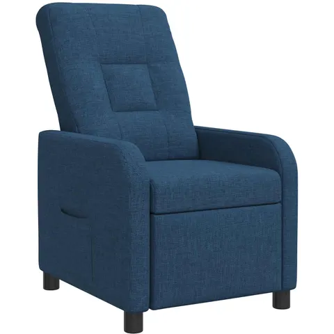 vidaXL Fauteuil inclinable Bleu Tissu – 237464 – image 1
