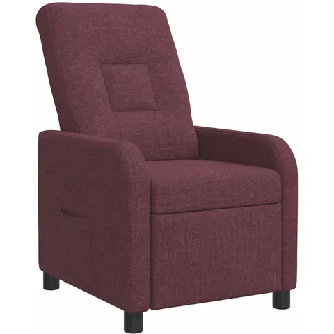 vidaXL Fauteuil inclinable Pourpre Tissu – 237495 – image 1