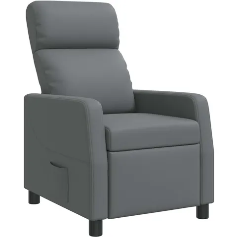 vidaXL Fauteuil inclinable Gris Simili cuir – 237891 – image 1