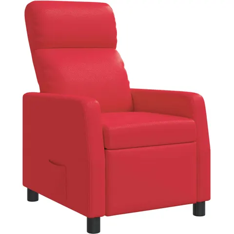 vidaXL Fauteuil inclinable Rouge Simili cuir – 237914 – image 1