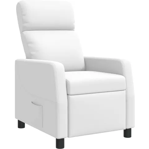 vidaXL Fauteuil inclinable Blanc Simili cuir – 237938 – image 1