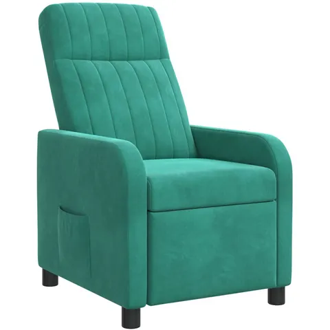 vidaXL Fauteuil inclinable Turquoise Velours (V) – image 1