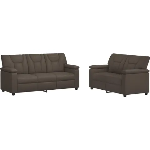 vidaXL Ensemble de Canapés 2 pcs Gris Simili cuir – 295969 – image 1