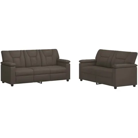 vidaXL Ensemble de Canapés 2 pcs Gris Simili cuir – 296041 – image 1