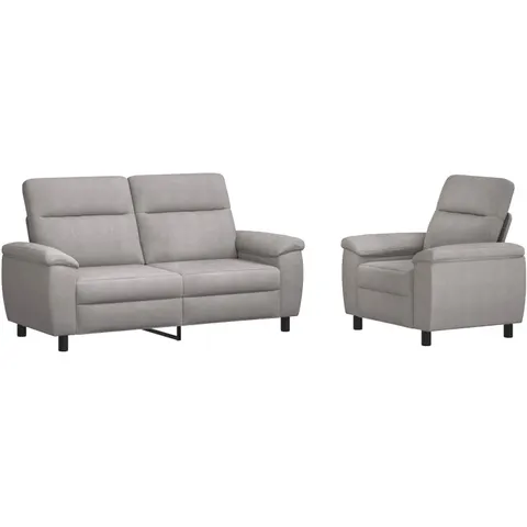 vidaXL Ensemble de Canapés 2 pcs Gris nuage Tissu – 296478 – image 1