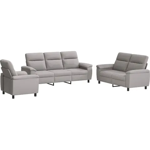 vidaXL Ensemble de Canapés 3 pcs Gris nuage Tissu – 296935 – image 1