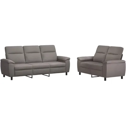 vidaXL Ensemble de Canapés 2 pcs Taupe Tissu – 297307 – image 1