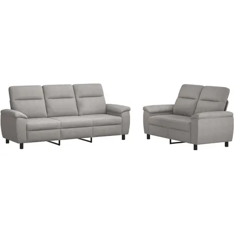 vidaXL Ensemble de Canapés 2 pcs Gris nuage Tissu – 297390 – image 1