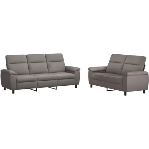 vidaXL Ensemble de Canapés 2 pcs Taupe Tissu – 297536 – image 1