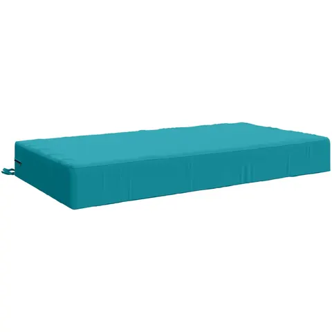 vidaXL Coussin d’assise SOEST 100 % polyester Turquoise – 411659 – image 1