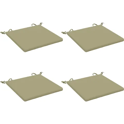 vidaXL Coussins de siège SOEST 4 pc 100 % polyester Vert clair – 411680 – image 1