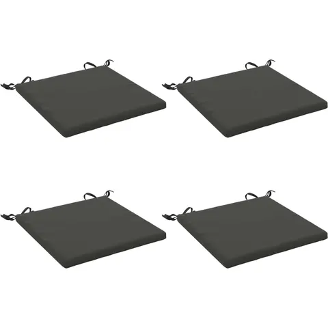 vidaXL Coussins de siège SOEST 4 pc 100 % polyester Anthracite – 411796 – image 1