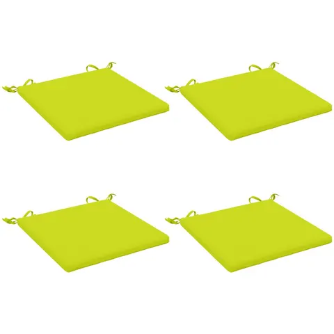 vidaXL Coussins de siège SOEST 4 pc 100 % polyester Vert vif. – 411819 – image 1