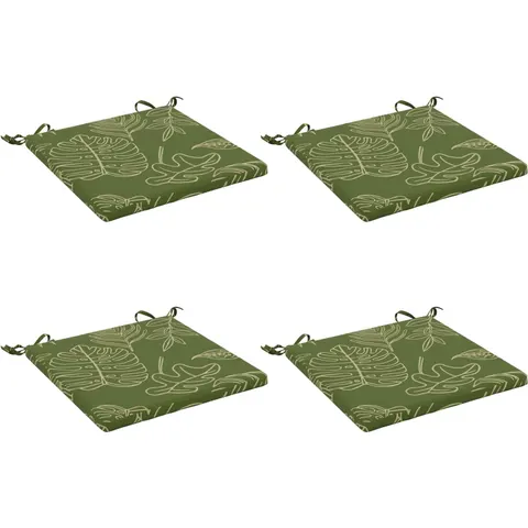 vidaXL Coussins de siège SOEST 4 pc 100 % polyester Modèle feuille – 411895 – image 1