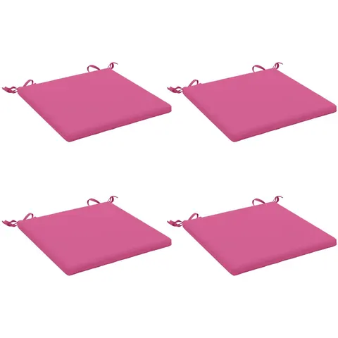 vidaXL Coussins de siège SOEST 4 pc 100 % polyester Rose – 411918 – image 1